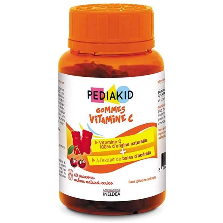 PEDIAKID Gommes de Vitamine C 60 Gommes