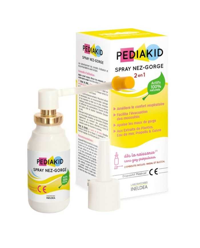 Spray PEDIAKID 2 en 1 pour Nez et Gorge 20 ml