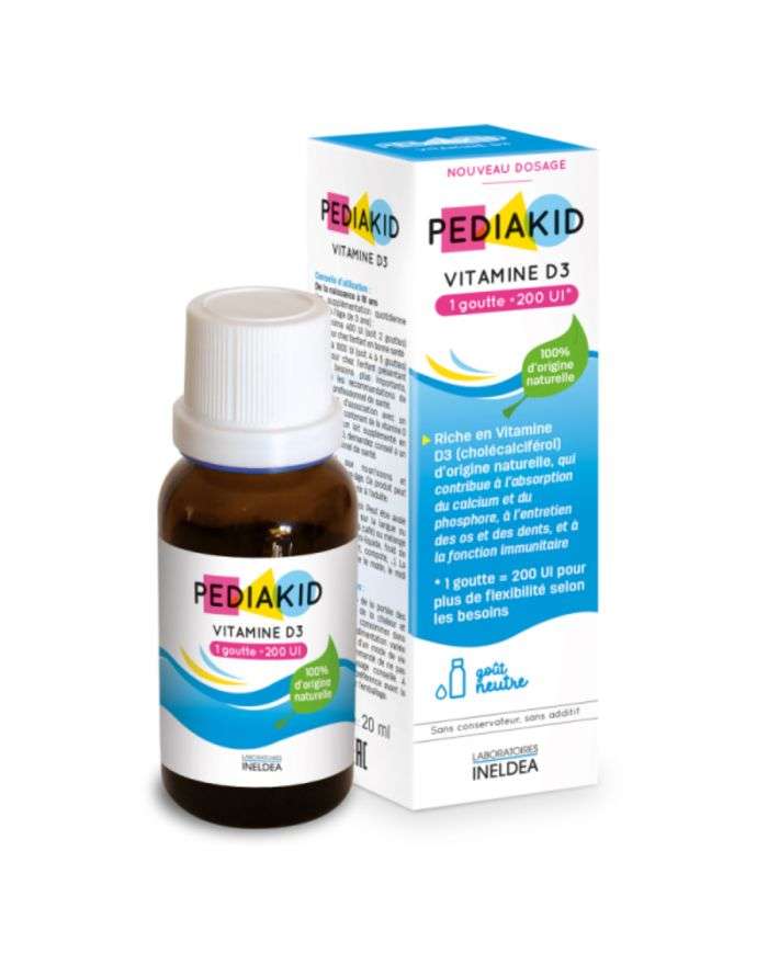 Pédiakid Vitamine D3 200 UI – Complément Enfant