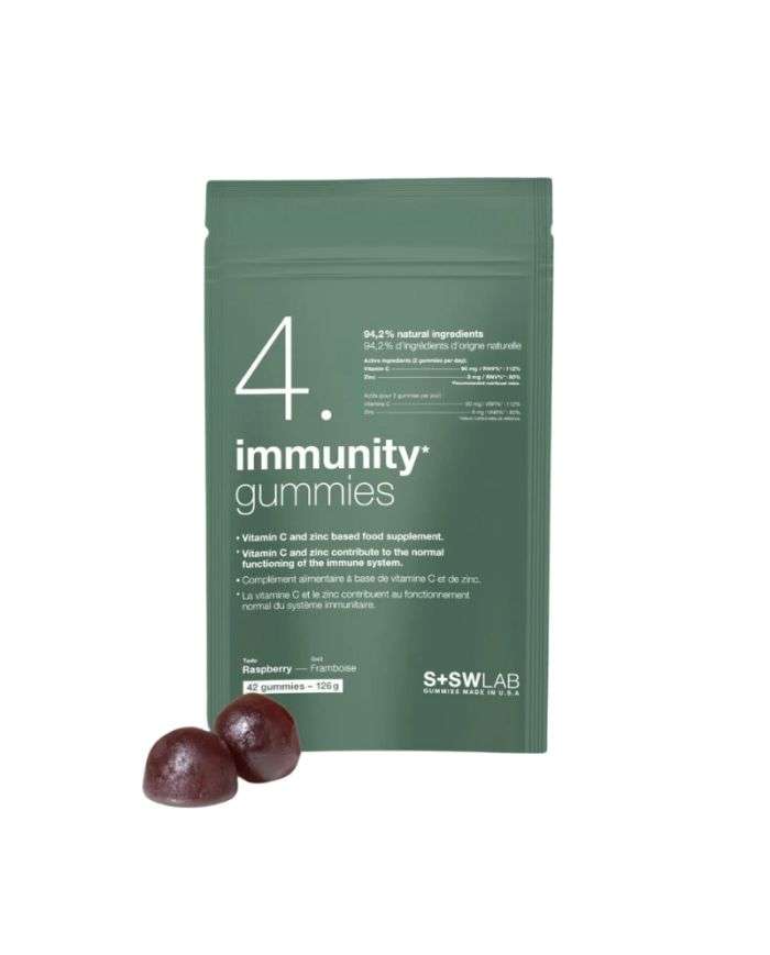Gummies Immunité S+SWLAB 126g – Saveur Framboise