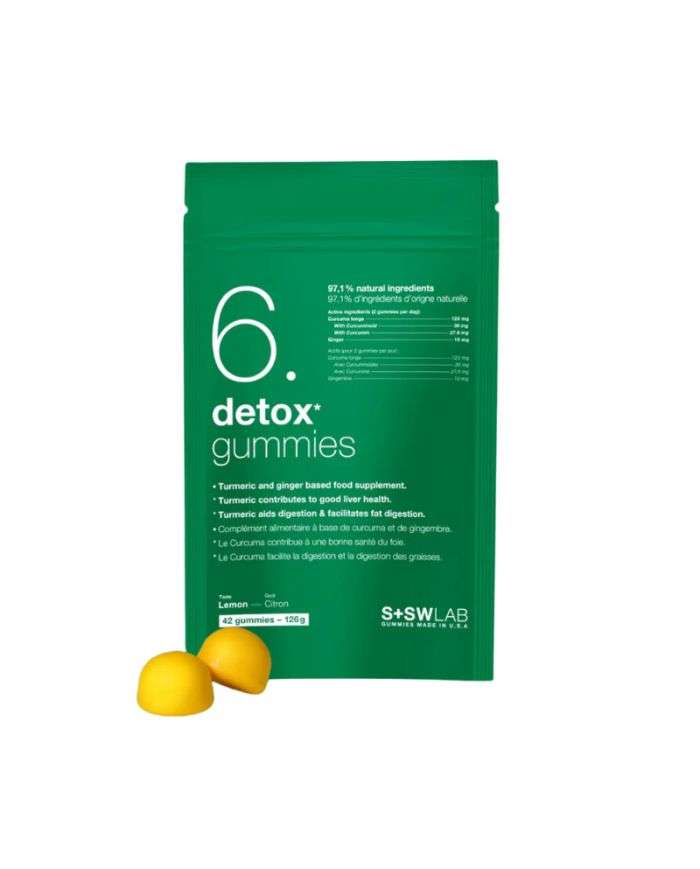 S+SWLAB Gummies Détox Citron 126g – 42 Gummies