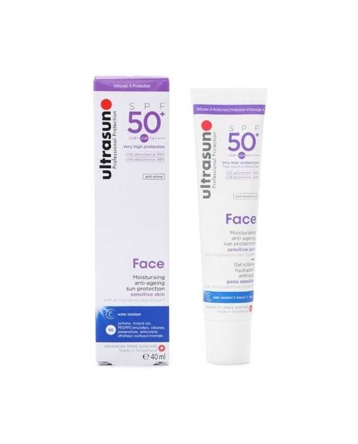 Gel Solaire Ultrasun SPF50+ pour le Visage 40ml