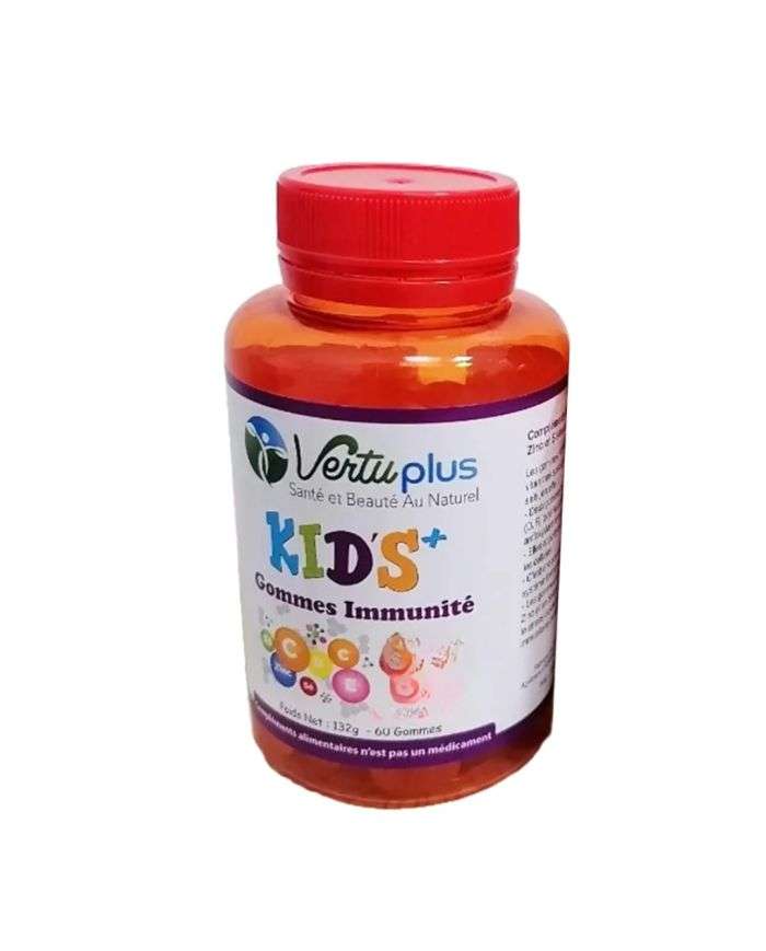 Vertuplus Kids : Gomme Multivitamines Citron 60 unités