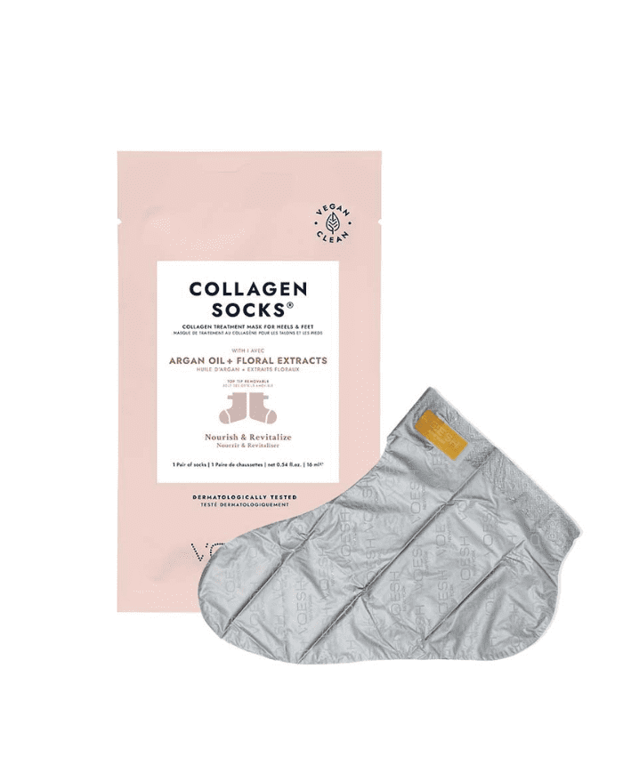 Chaussettes Collagène Voesh New York à l’Huile d’Argan