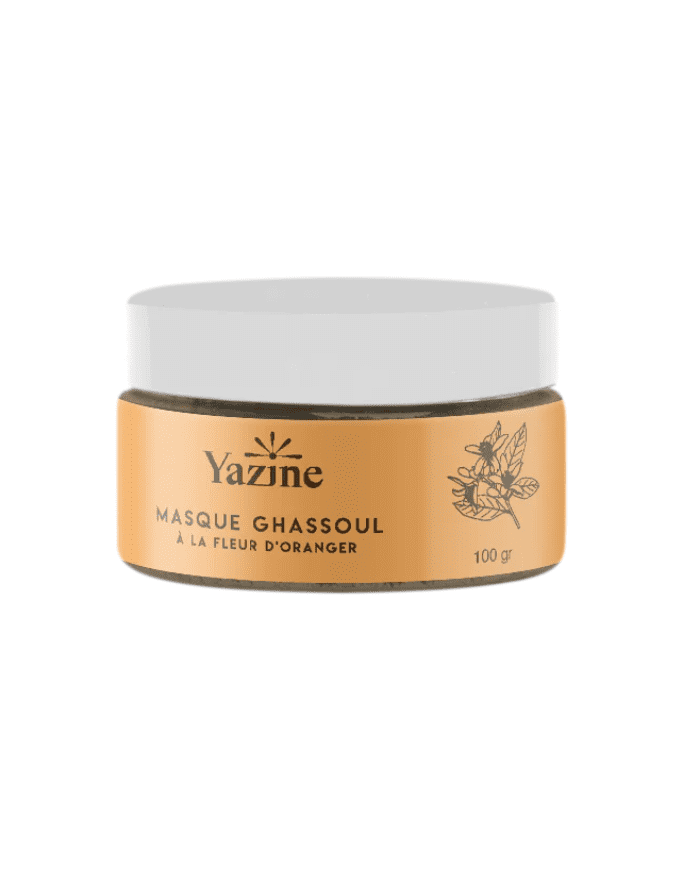 Masque Ghassoul à la Fleur d&rsquo;Oranger – 100g