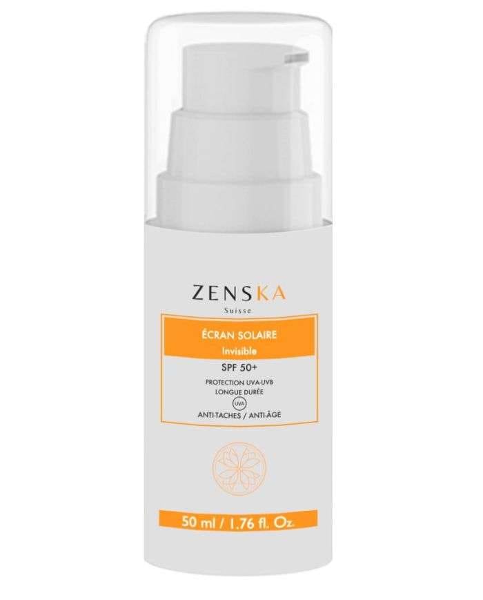Ecran Solaire Invisible SPF 50 ZENSKA – Protection Anti-Âge