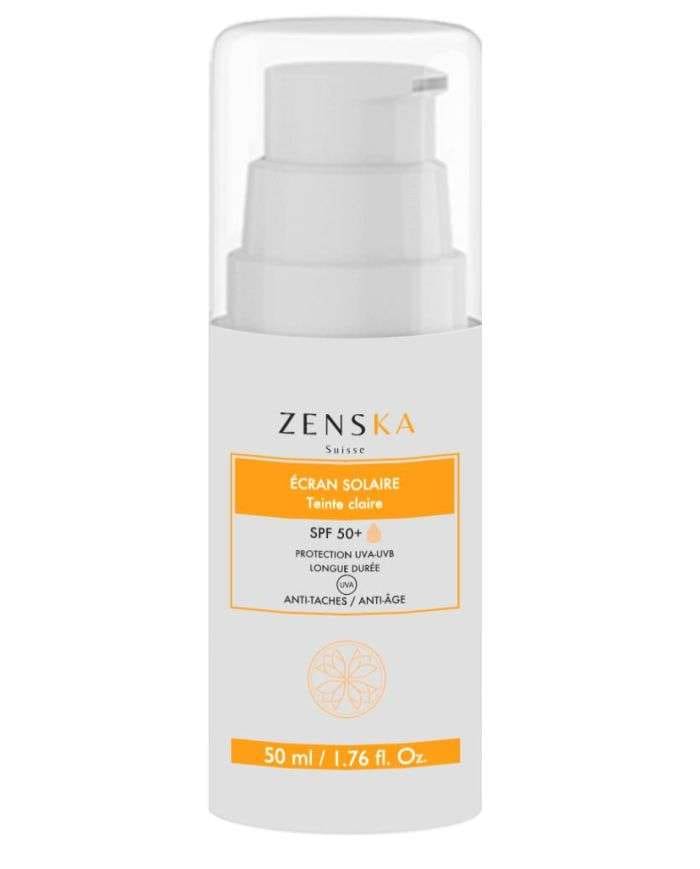 Crème Solaire Zenska SPF 50+ Teinte Claire 50 ml