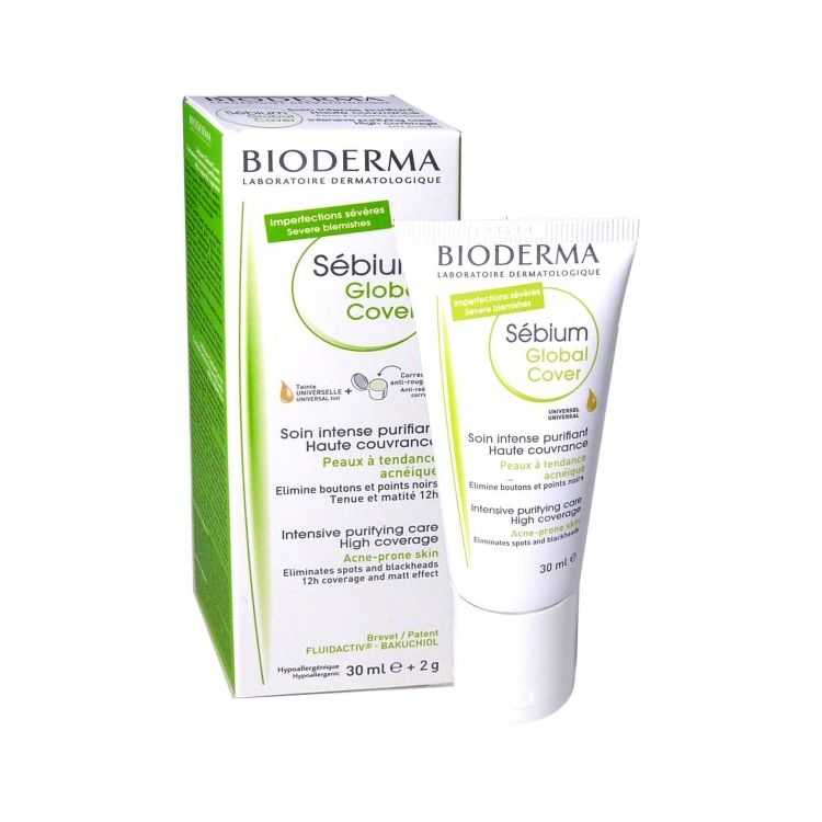 Soin purifiant teinté Sebium Global Cover 30 ml