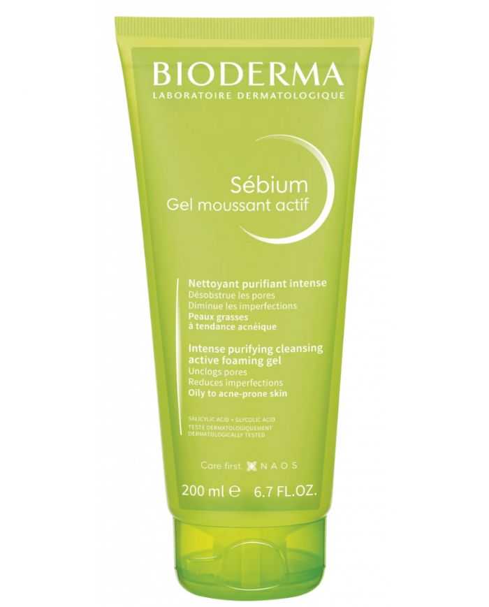 Sébium Gel Moussant Actif 200ml pour Peaux Grasses