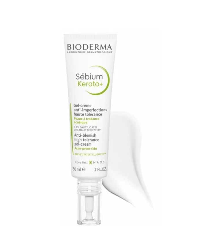 Crème Bioderma Sébium Kerato Gel 30 ml pour Peau Grasse