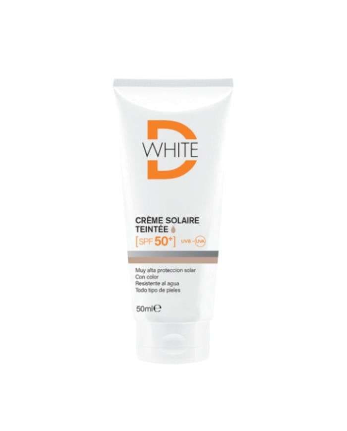 D-white crème solaire teintée foncée SPF 50+