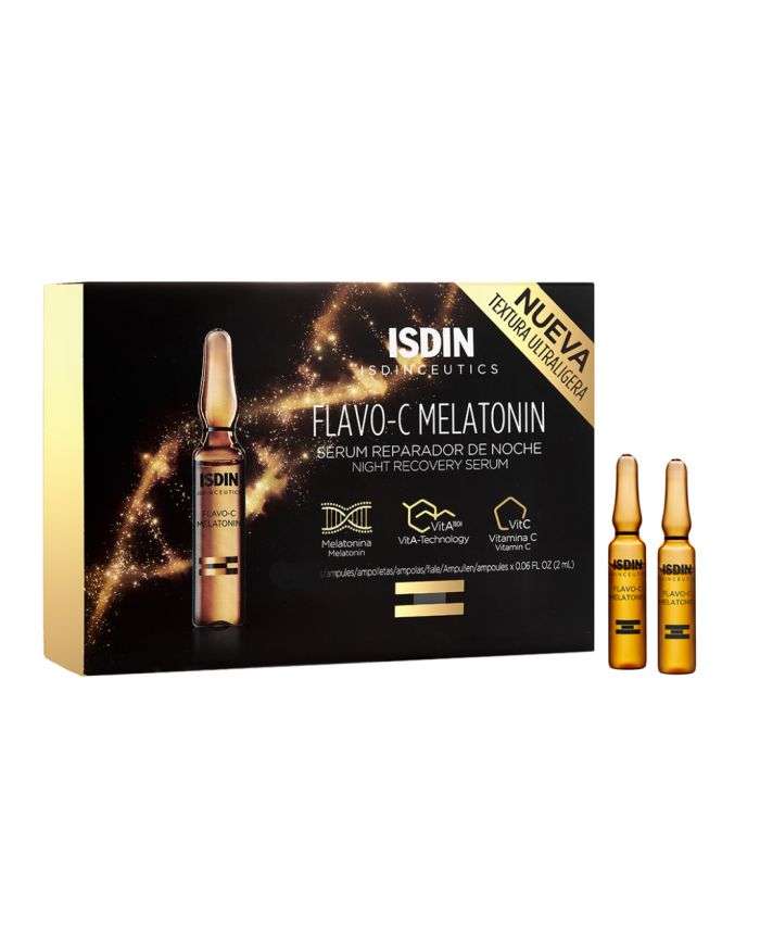 Sérum Réparateur Nuit ISDIN Flavo C Melatonin 10 Ampoules