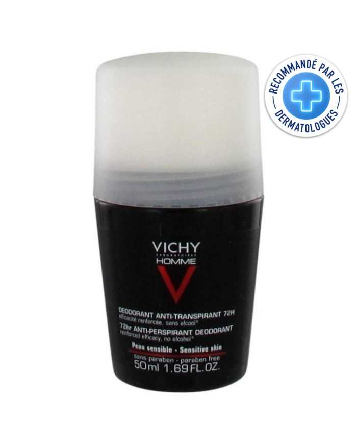 Déodorant Vichy Homme 72h Anti-Transpirant Roll-On 50ml