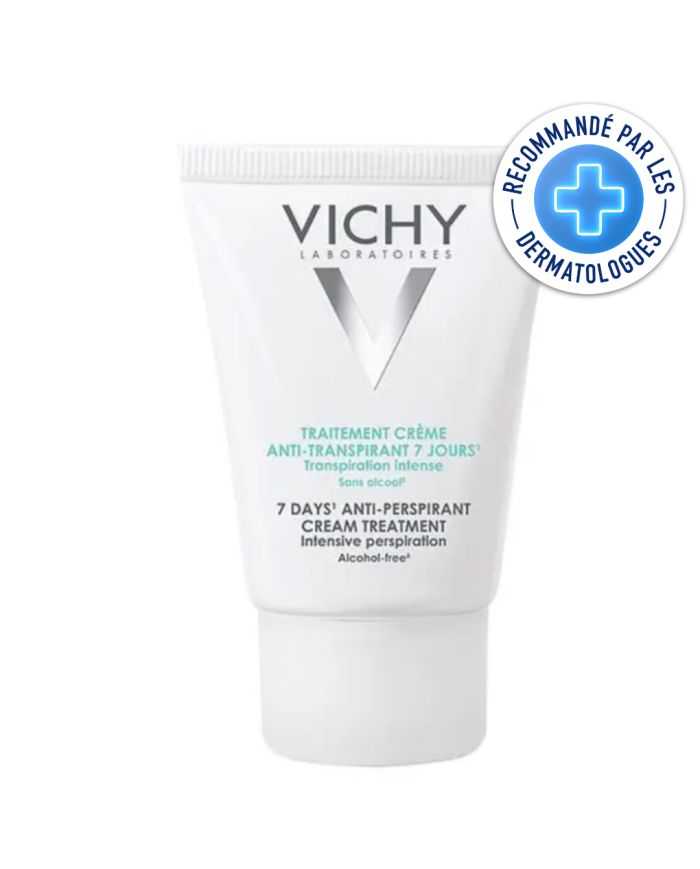 Crème Anti-Transpirant Vichy 7 Jours pour Peaux Sensibles